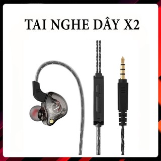Tai Nghe Nhét Tai X2 Âm Thanh Hifi Sống Động ,bass hay Tích Hợp Micrô Chống Ồn Tốt