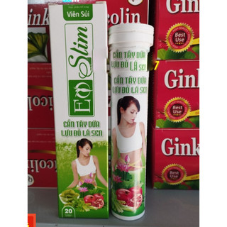  Viên sủi E Slim Cần tây dứa lựu đỏ lá sen hỗ trợ GIẢM CÂN ĐẸP DA giữ dáng THẢI ĐỘC 