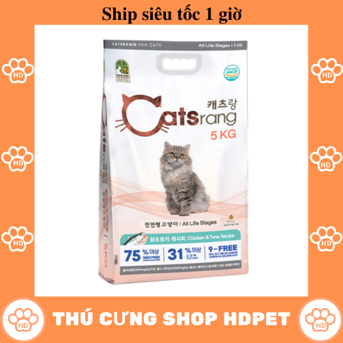 Thức ăn hạt cho mèo mọi lứa tuổi Catsrang 5kg
