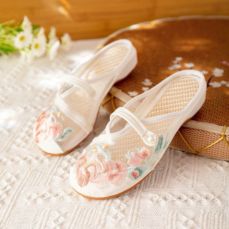 [KHÔNG CÓ SẴN] [có ảnh thật] Giày thêu hoa kiểu cổ trang trung hoa