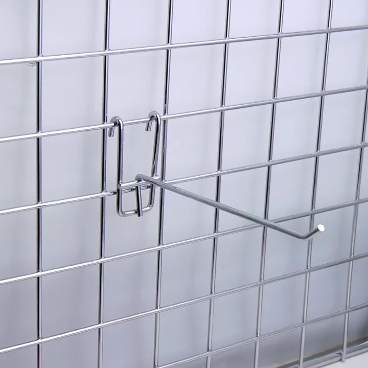 Móc cài lưới treo phụ kiện, treo đồ - Chất liệu mạ xi sáng bóng