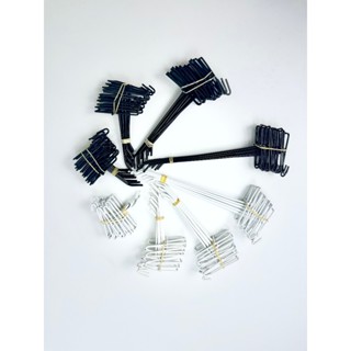 Móc cài lưới treo đồ, treo phụ kiện - Chất liệu sơn tĩnh điện hai màu trắng và đen, mạ sáng bóng