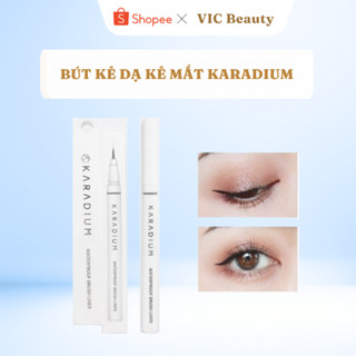 Bút dạ kẻ mắt Karadium Waterproof Brush Liner nét mảnh - Bút kẻ mắt nét vẽ tinh tế, viền rõ nét đen nhánh quyến rũ