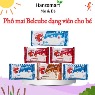 Phô mai viên Belcube plain / dâu / vani / socola bò cười phô mai viên