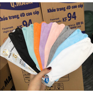 (SET 50 Chiếc) Khẩu Trang KF94 4D MASK kiều Hàn Quốc dày 4 lớp kiểu dáng ôm mặt kháng giọt bắn