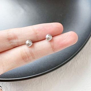 Bông tai chấm tròn 5MM đơn giản nhỏ xinh style hàn quốc - namimi