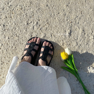 Giày Sandals quai rọ đan dây kiểu dáng Hàn Quốc