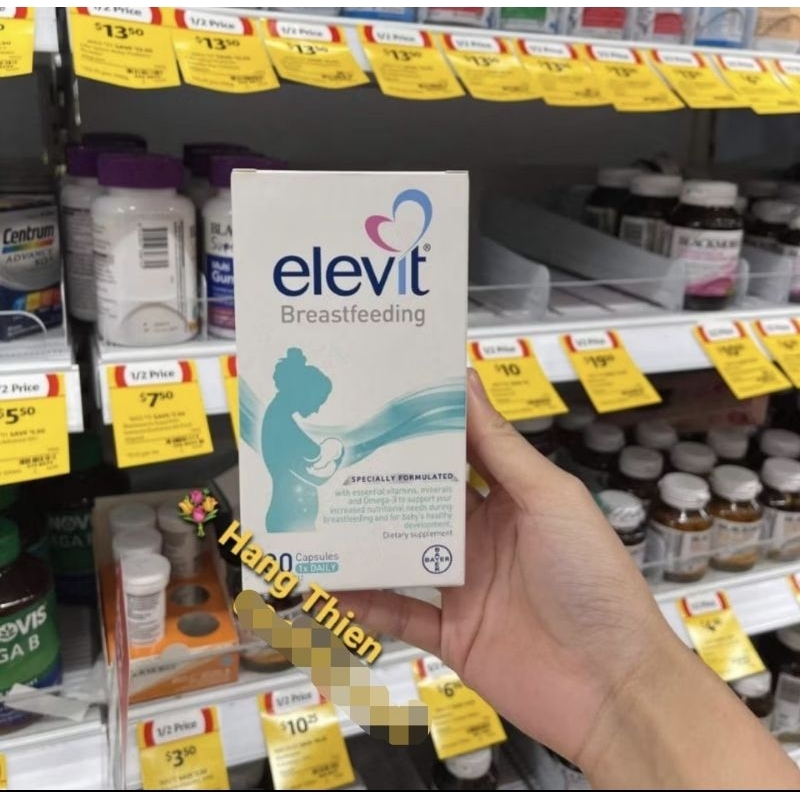 Vitamin  tổng hợp sau sinh Elevit breastfeeding, elevit sau sinh , cho con bú 60v