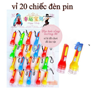 Vỉ 20 chiếc đèn bin loại to cho bé có kèm sẵn pin