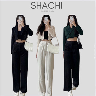 YN157 Áo khoác blazer croptop tay dài có đệm vai , áo khoác dáng ngắn hàn quốc SHACHI