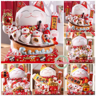 Mèo thần tài, mèo may mắn maneki Neko vẫy tay đủ size