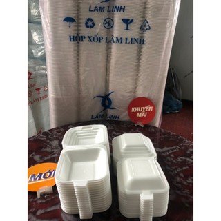 Combo 50 cái hộp xốp nhỏ đựng xôi ,hộp đựng thức ăn