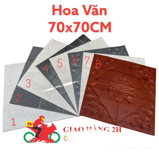 Xốp Dán Tường 3D - Hoa Hồng Vip Cực Đẹp. Khổ lớn 70x70CM