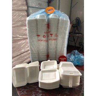 Combo 20-50-80 cái hộp xốp chữ nhật 1 ngăn đựng xôi,cơ,mì phở ,hộp đựng nửa con vịt quay