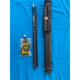 Combo Gậy Bi A, Cơ bida lỗ/lip phủ carbon họa tiết rồng mẫu mới 2024 - Aileex - Bàn và Phụ kiện Bi a