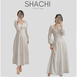 YN544 Đầm xinh , váy Trắng dự tiệc dáng dài công chúa dáng xuông đám cưới , du lịch , kỷ yếu SHACHI