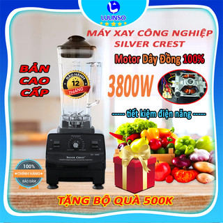 Máy Xay Sinh Tố Công Nghiệp SILVER CREST 3800W SC-3899, Xay đá, rau má, thịt, cá, đồ - LULINSO