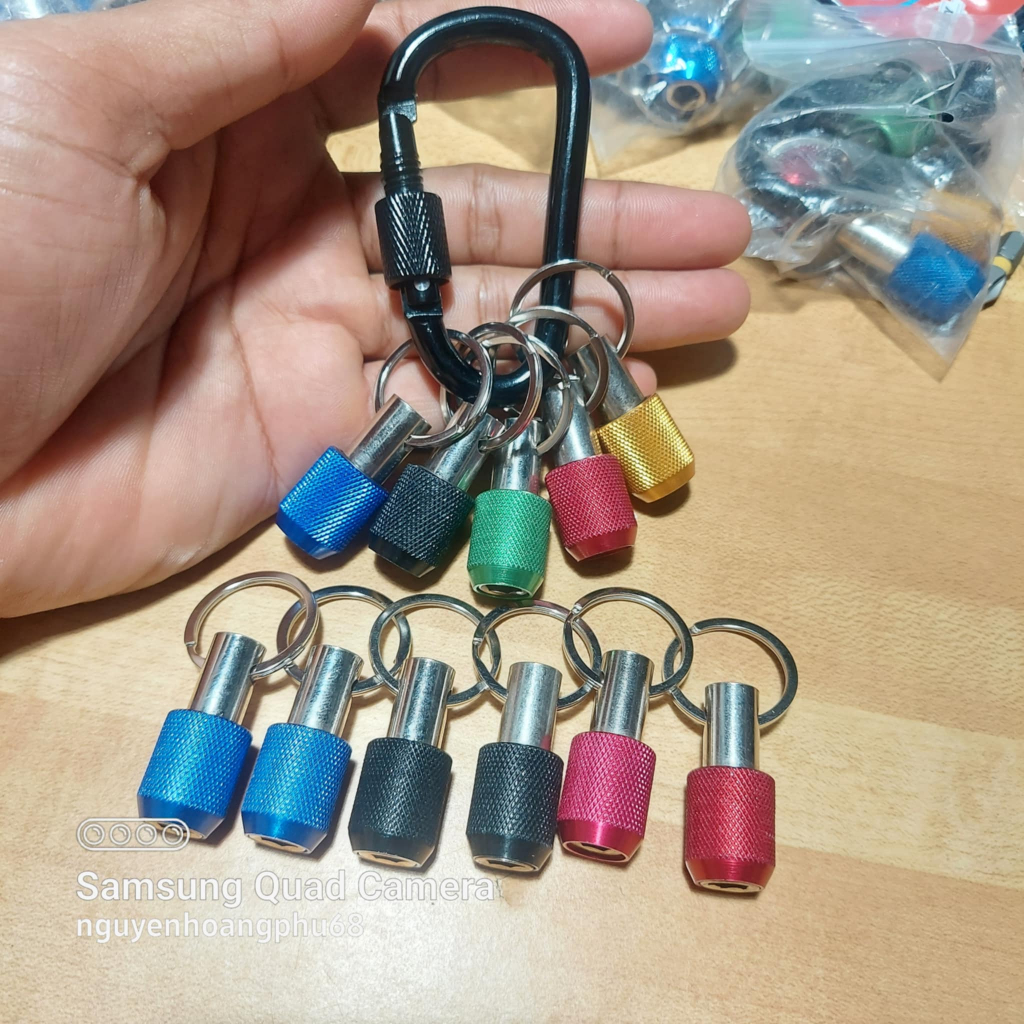 Móc khóa treo vít mũi khoan chuôi lục giác 1/4 = 6.35mm