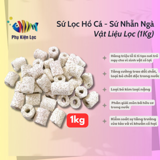 Sứ Lọc Hồ Cá - Sứ Nhẫn Ngà - Vật Liệu Lọc (1Kg)