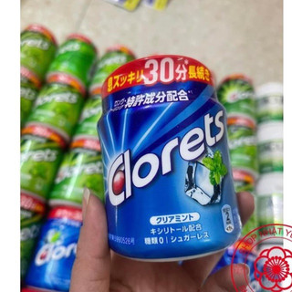 Kẹo cao su clorets trái cây 140g - vị táo/ vị dâu/ bạc hà - hàng nhật nội địa