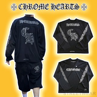 ⚡️[Mirror Quality] - Áo Tee Chrom Hearts Mesh Stadium Football Jersey Long Sleeve Black, Áo thun dài tay, Áo nam