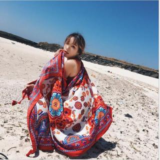 [XẢ KHO HÀNG LOẠI 1] Khăn Choàng Đi Biển Boho Họa Tiết Thổ Cẩm Đa Năng Choàng Bikini Chụp Hình Sống Ảo Du Lịch Biển