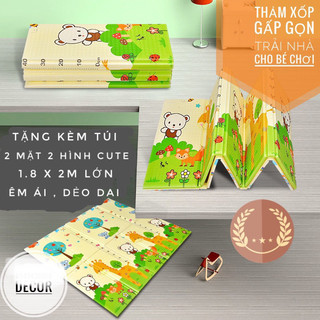 ( CHỌN MẪU )Thảm Xốp XPE Chất lượng cao. 2 mặt 2 hình Dễ thương. Loại 1 cao cấp kích thước 1.8 x 2M.