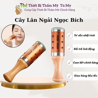 Thanh lăn ngải ngọc bích dùng massage mặt và body, con lăn ngải ngọc bích thư giãn dùng trong spa dưỡng sinh