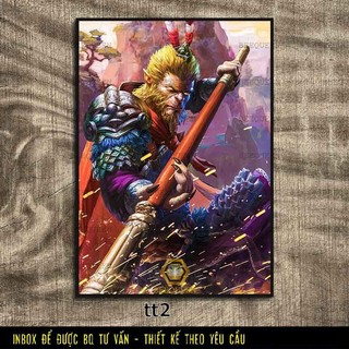 Album Tự Chọn 10 Mẫu Tranh Tôn Ngộ Không - Tề Thiên Đại Thánh - Tranh Ngộ Không
