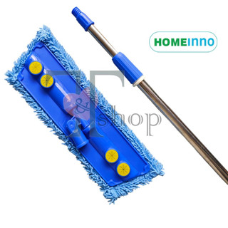 Cây Lau Nhà Inox San Hô 40cm Bản Nhựa Dán Homeinno