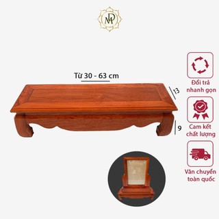 Đế kê khung ảnh thờ gỗ Hương nhiều kích cỡ cao 9cm