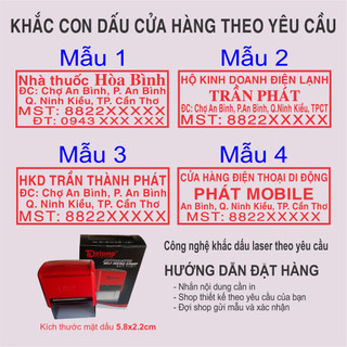 Khắc con dấu mã số thuế công ty doanh nghiệp theo yêu cầu