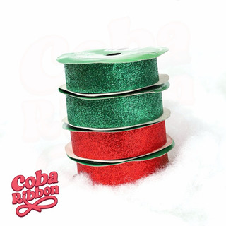 Ruy băng kim tuyến có độ rũ nhẹ, mềm mỏng, đứng form, dành cho Giáng sinh, Xmas, Christmas - Cuộn 8 mét