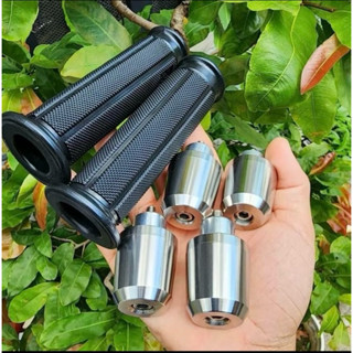 Bao tay TBT kèm gù tạ nguyên khối chống rung xe máy inox 304 ( 1 cặp )