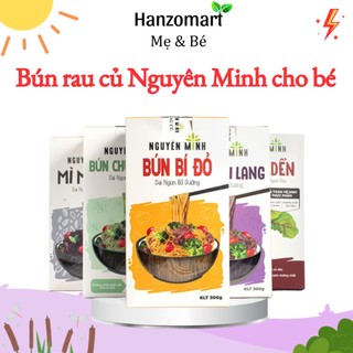 Bún rau củ Nguyên Minh cho bé ăn dặm bí đỏ/khoai lang/củ dền/chùm ngây 300gr