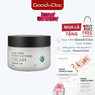 Kem Lô Hội Kem Dưỡng Cấp Ẩm Trắng Sáng Tái Tạo Da Chống Lão Hóa GoodnDoc Aloe Vera Hydra Soothing Cream