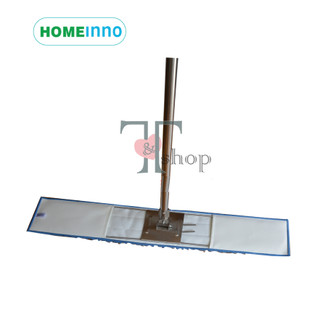 Cây Lau Nhà CÁN THẲNG Công Nghiệp Inox Giẻ San Hô 90cm Homeinno Dài 150cm (Có Sẵn Tấm Lau)