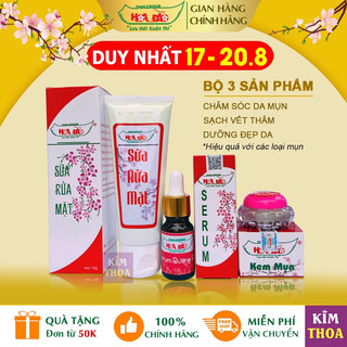 Bộ sản phẩm giảm mụn thâm và dưỡng da Hoa Đào