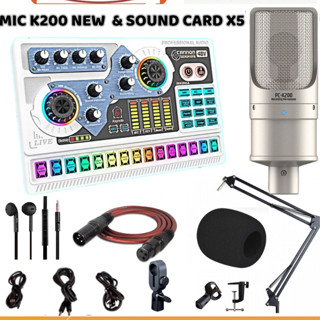 Bộ mic Livestream Sound Card X5 & Mic TAKSTAR PC K200 Hát Livestream Điện Thoại Chuyên Nghiệp