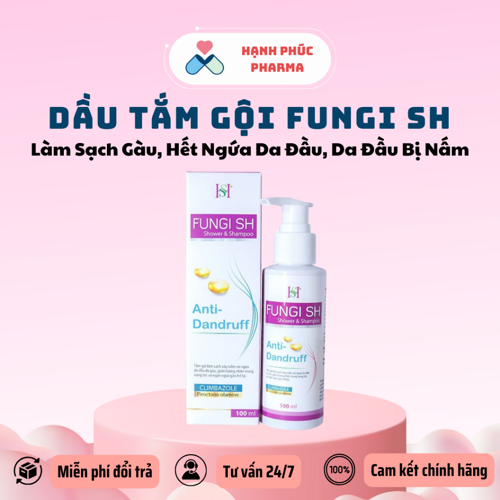 Dầu Tắm Gội Fungi SH - Làm Sạch Gàu, Hết Ngứa Da Đầu, Da Đầu Bị Nấm