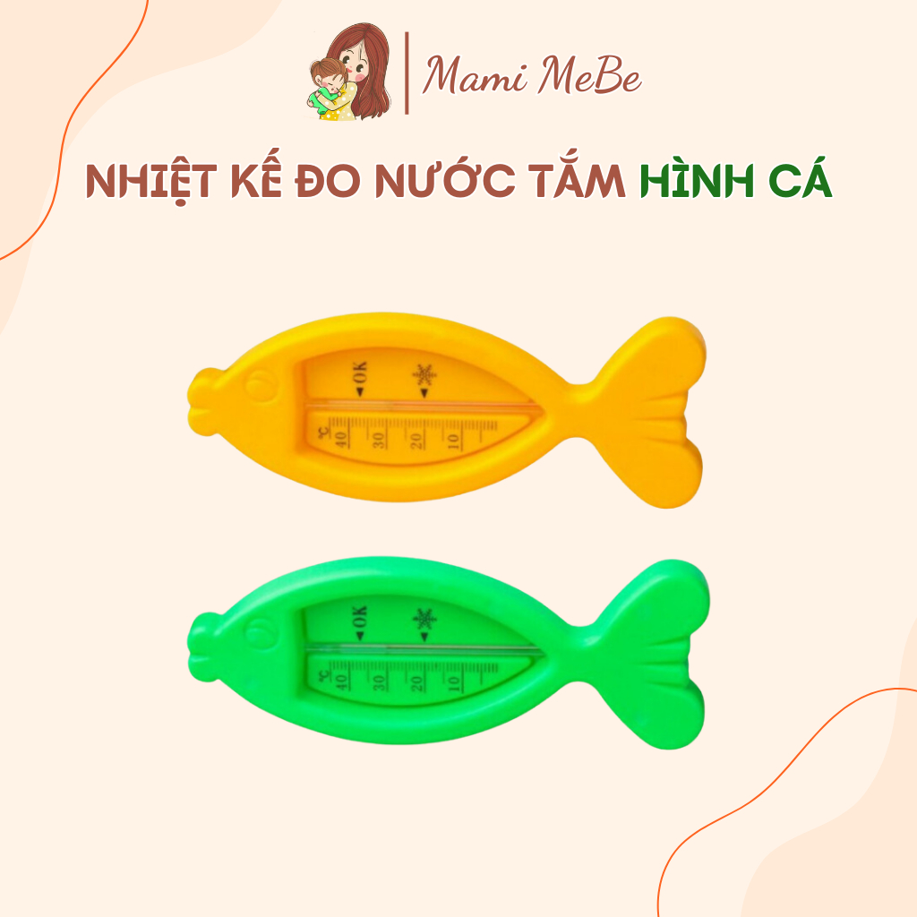Nhiệt kế cá đo nước tắm cho bé, Đồ chơi thả bồn tắm