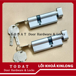 [Loại Rẻ] Lõi Khoá Cửa Đi KINLONG 77mm (Thân nhôm, chìa sắt)