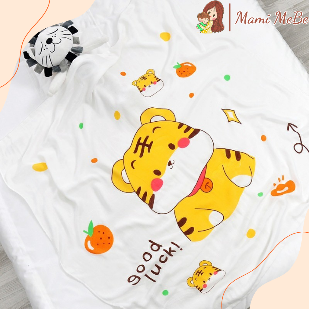 Chăn lụa đắp mùa hè cho bé