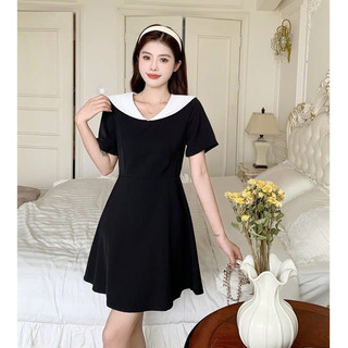 Đầm Cổ Sen Dáng Ngắn Thiết Kế Trẻ Trung Năng Động Dành Cho Bạn Gái