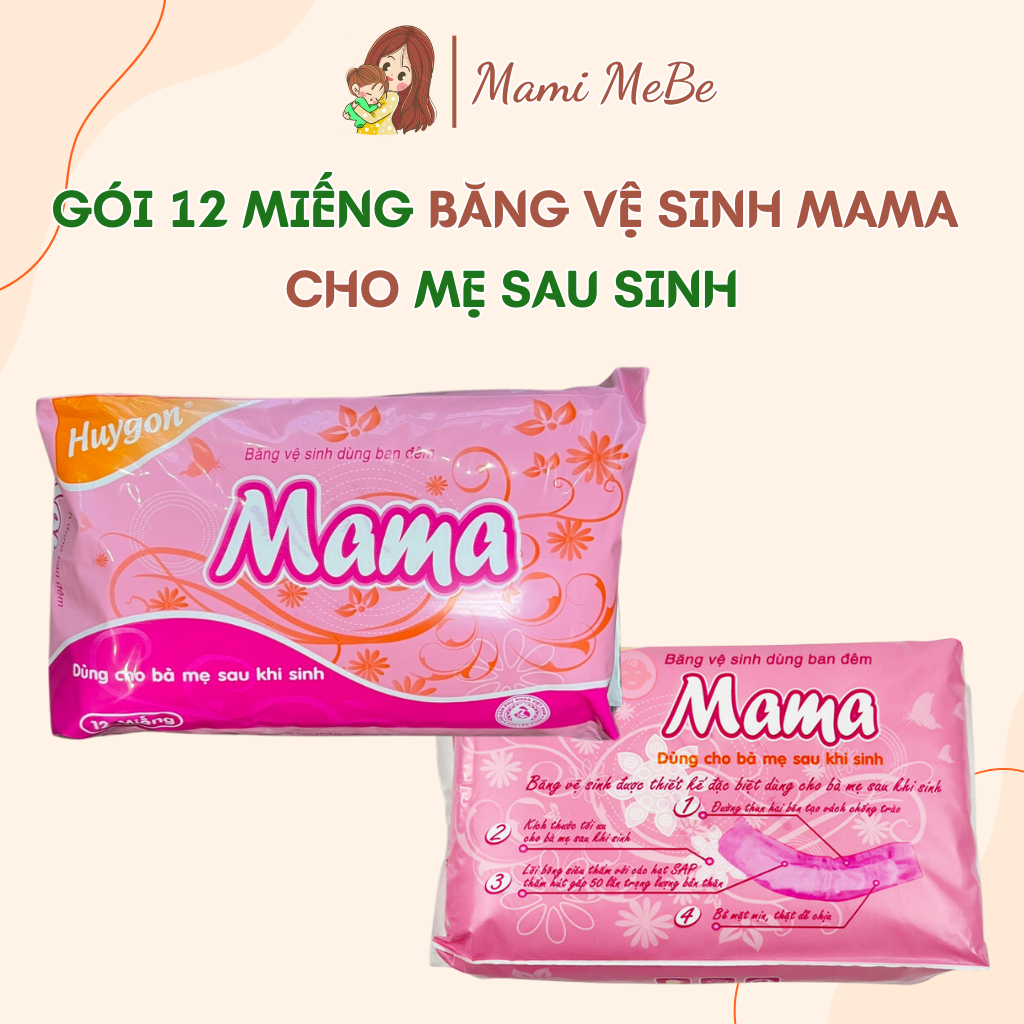 Băng vệ sinh MaMa (Gói 12 miếng)