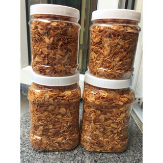 Hủ 200gr hành phi nhà làm siêu thơm ngon dùng chung bánh tráng - loại ngon nhất vàng giòn thơm ko trộn bột