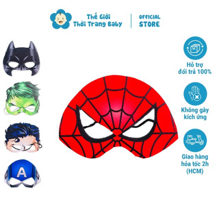 Mặt nạ siêu nhân cho bé trai người nhện, super men, captian PK29 một cỡ size 2-7 tuổi