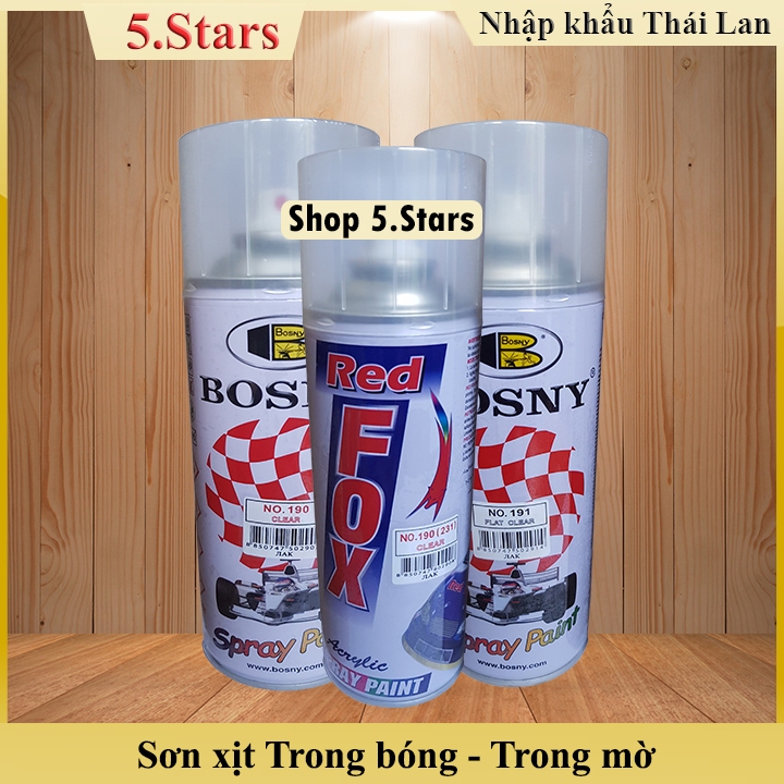 sơn bóng, sơn phủ bóng, màu trong bóng và trong mờ Bosny, Sơn tượng, bảo vệ lớp sơn, bóng lơp sơn