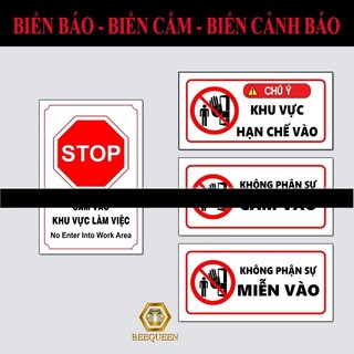 Biển báo - biển cảnh báo không phận sự cấm vào/ miễn vào