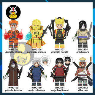  WM6108  Mô Hình Naruto Đồ Chơi Xếp Hình Nhân Vật Naruto Minato Orochimaru Kabuto Đệ Nhất Đệ Nhị 